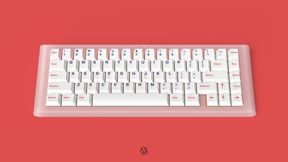  Render of GMK CYL Parcel on a clear keyboard centered 