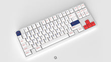 Load image into Gallery viewer, Render of GMK CYL Parcel on a white Jane keyboard angled