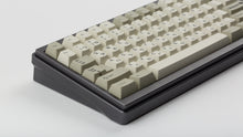 Load image into Gallery viewer, GMK CYL Classic Retro Zhuyin on a dark grey keyboard zoomed in on left