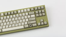 Load image into Gallery viewer, GMK CYL Classic Retro Zhuyin on a green NK87 zoomed in on right