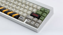 Load image into Gallery viewer, Ghostbustin PBT Keycaps on a silver keyboard zoomed in on right