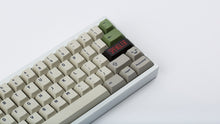 Load image into Gallery viewer, Ghostbustin PBT Keycaps on a white keyboard zoomed in on right
