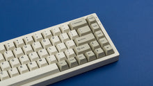 Load image into Gallery viewer, GMK CYL Hineybeige on a beige NK65 keyboard close up on right