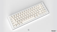 Load image into Gallery viewer, GMK CYL Honor light base on a white keyboard angled