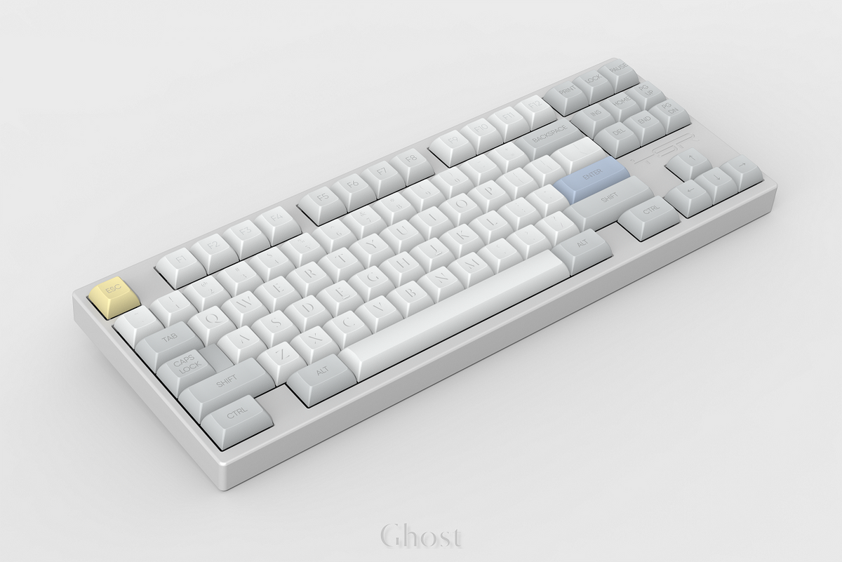  KAM Ghost on a white keyboard angled left 