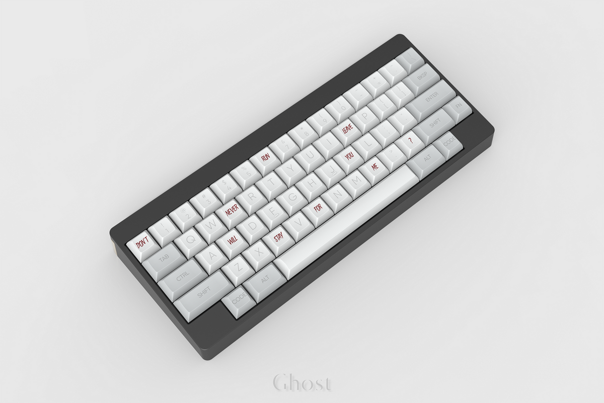  KAM Ghost on a black keyboard angled 