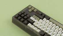 Load image into Gallery viewer, Aluve keycaps on smoke NK87 back view zoomed in on right side