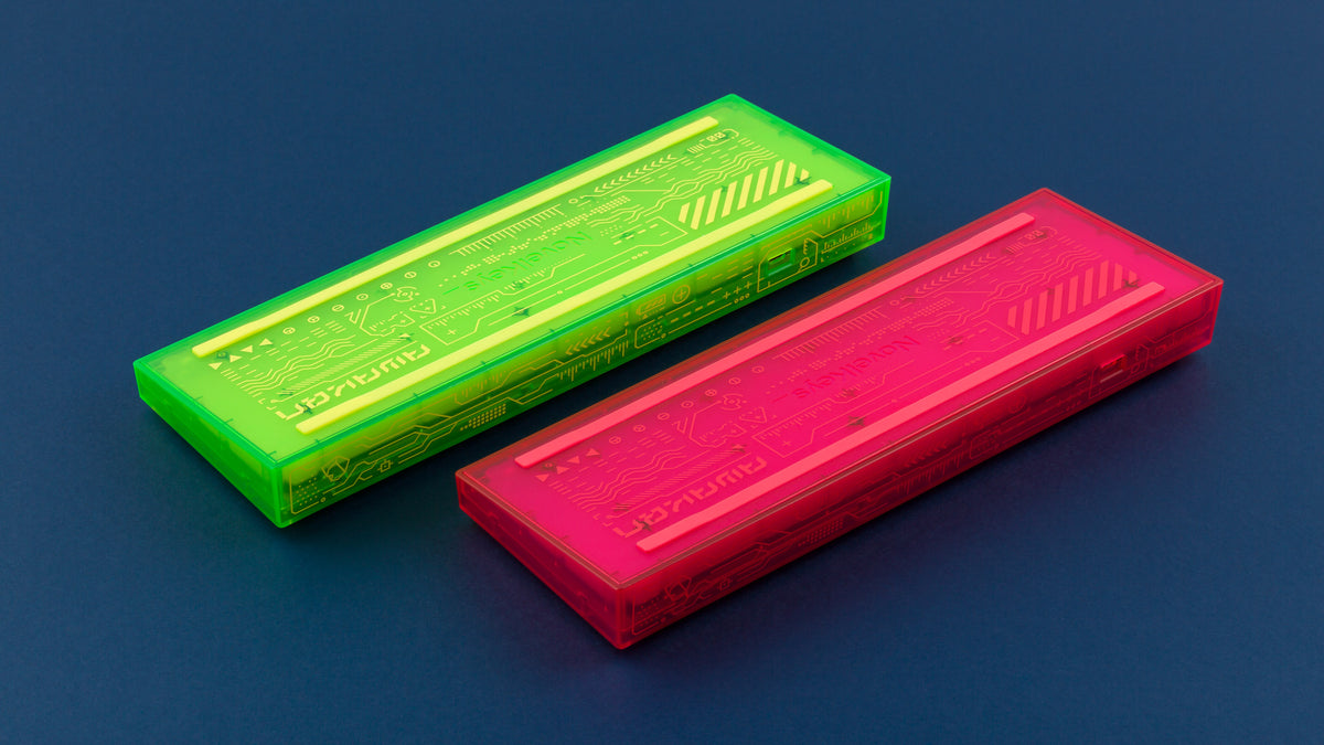  bottom view of both green and pink cases 