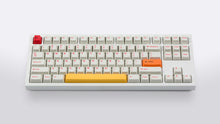 Load image into Gallery viewer, Cherry Ember on a white NK87 keyboard centered