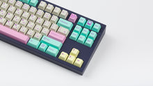 Load image into Gallery viewer, GMK Analog Dreams R2 on a purple NK87 zoomed in on right