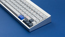 Load image into Gallery viewer, Cherry Industrial Keys on a silver keyboard zoomed in on right aide
