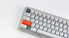 Load image into Gallery viewer, Cherry Industrial Keys on a translucent keyboard zoomed in on left