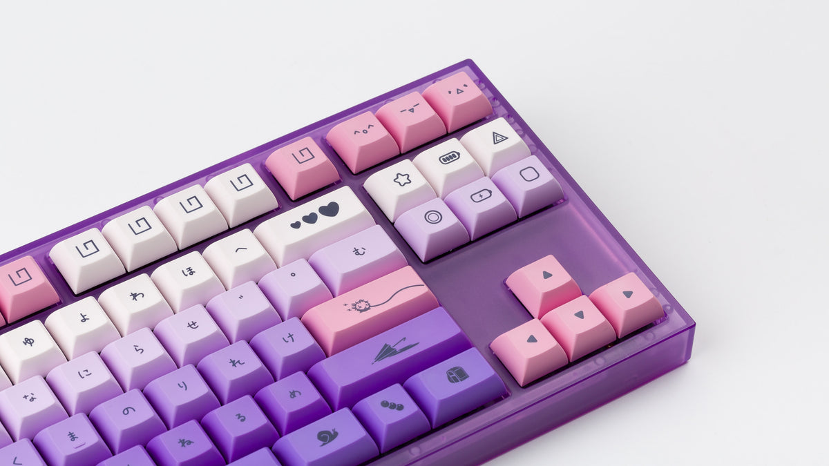  Kam Li'l Dragon on a purple NK87 keyboard zoomed in on right 