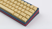 Load image into Gallery viewer, C-3PO keycaps on a blue keyboard zoomed in on the right