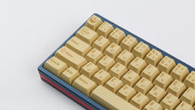 Load image into Gallery viewer, C-3PO keycaps on a blue keyboard zoomed in on the left