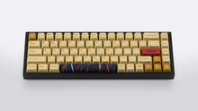 Load image into Gallery viewer, C-3PO keycaps on a black NK65