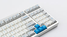 Load image into Gallery viewer, R2-D2 keycaps on a silver keyboard zoomed in on the right