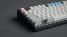 Load image into Gallery viewer, GMK CYL Mr. Sleeves R2 on a gray keyboard zoomed in on left