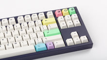 Load image into Gallery viewer, Cherry Milkshake on a purple NK87 keyboard zoomed in right