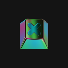 Load image into Gallery viewer, Render of Colorchrome Rama X artisan keycap