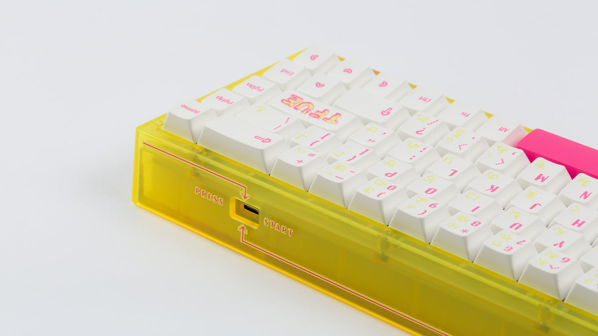  yellow tfue edition case with keycaps usb type c port 
