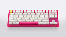 Load image into Gallery viewer, pink tfue themed keyboard with tfue keycaps