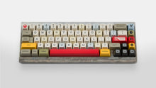 Load image into Gallery viewer, X Wing keycaps on an unfinished Aluminum keyboard