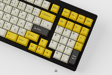 Load image into Gallery viewer, GMK CYL Serika 2 on a black keyboard zoomed in on right